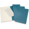 Блокнот MOLESKINE Cahier Journal Pocket, нелинованный, голубой, 3 шт. CH013B44
